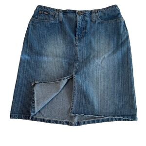 Y2K Squeeze‎ Denim Pencil Skirt Low Rise Jean Skirt